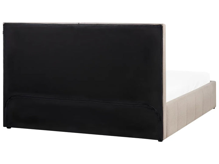 Ottoman Bed Fabric 180 x 200 cm (EU Super King) Taupe Emery