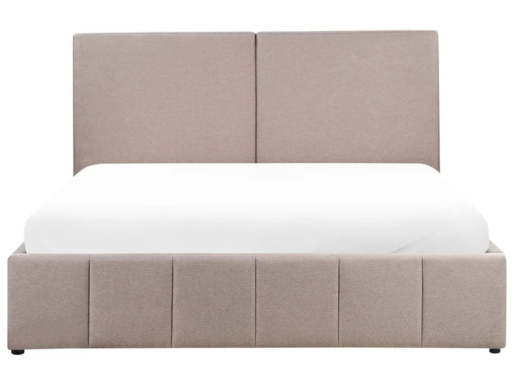 Ottoman Bed Fabric 180 x 200 cm (EU Super King) Taupe Emery