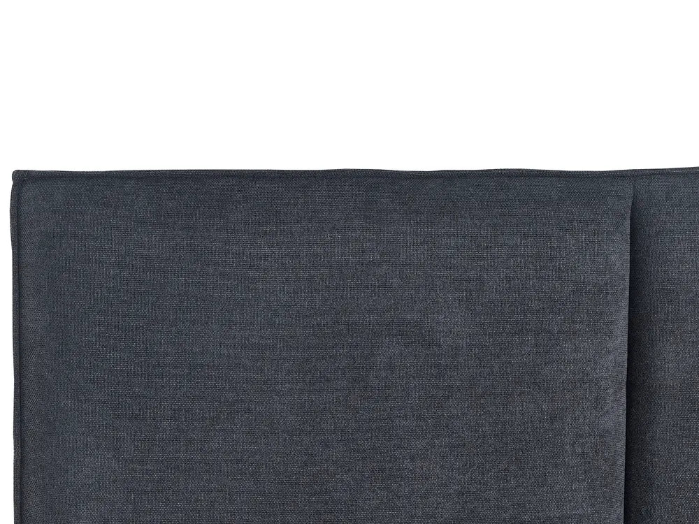 Bed Fabric 140 x 200 cm (EU Double) Dark Grey Selina