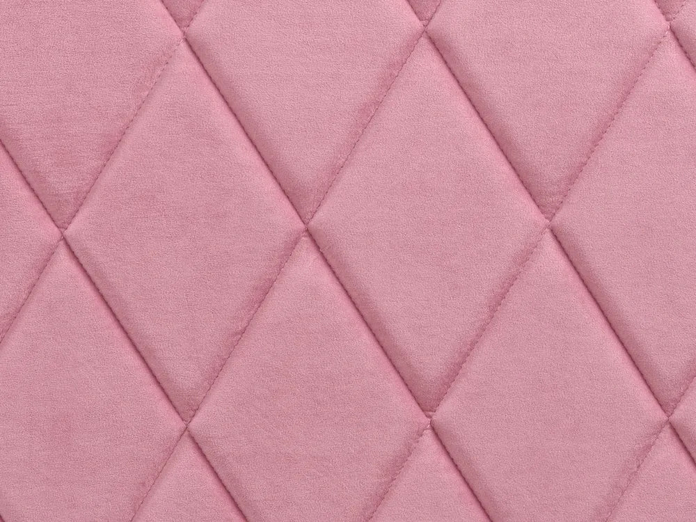 Ottoman Bed Velvet 180 x 200 cm (EU Super King) Pink Orlando