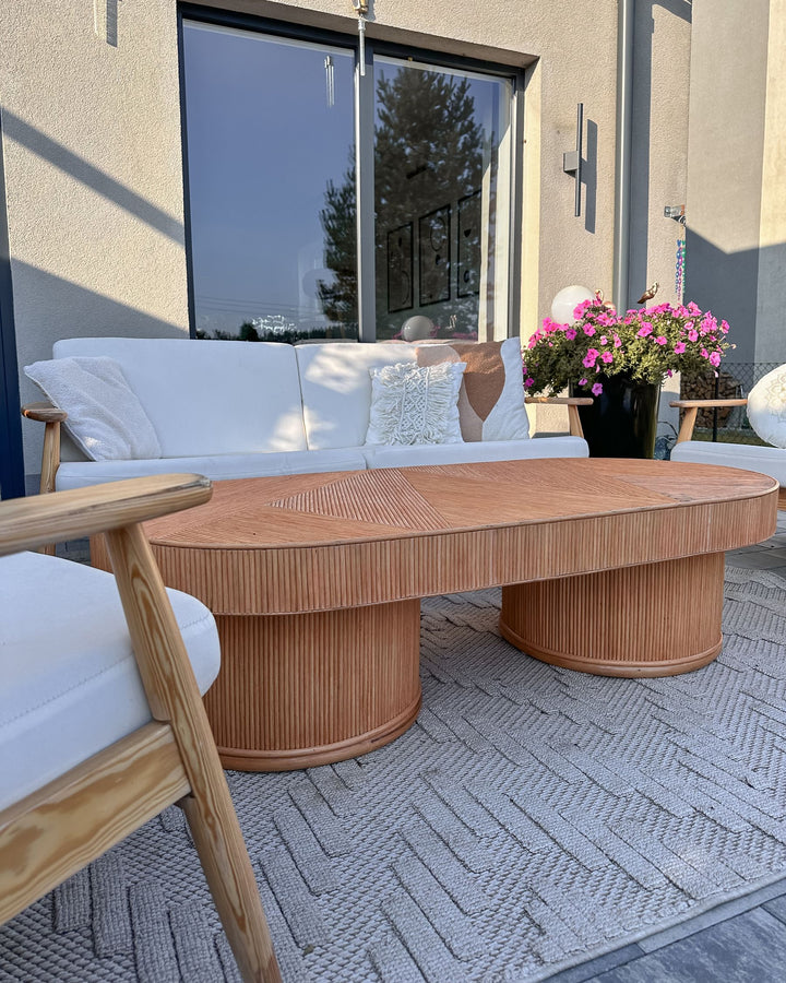 Airole Garden Coffee Table Rattan Brown