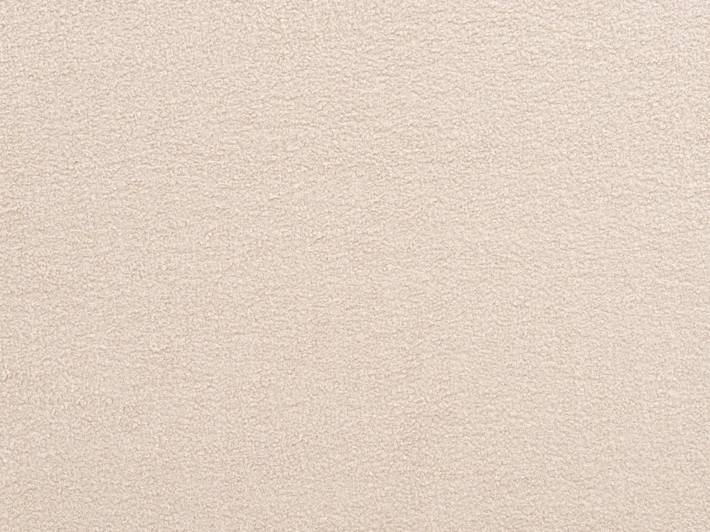 Bed Boucle 140 x 200 cm (EU Double) Beige Selina
