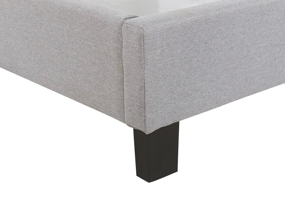 Bed Fabric 180 x 200 cm (EU Super King) Light Grey Odalys