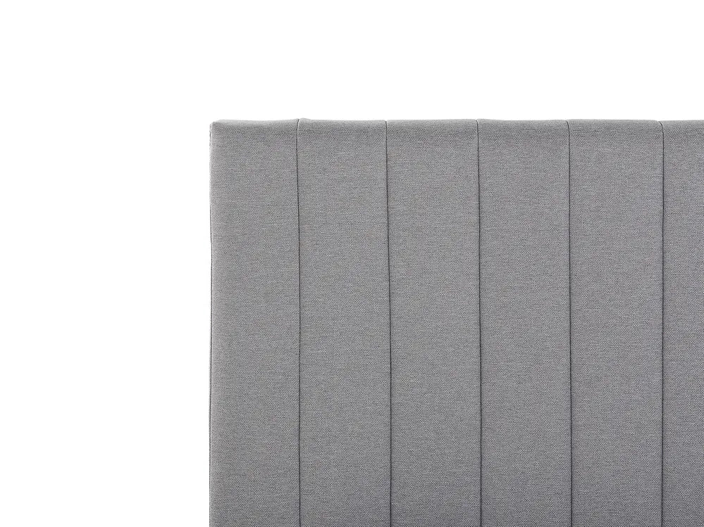 Bed Fabric 180 x 200 cm (EU Super King) Light Grey Odalys