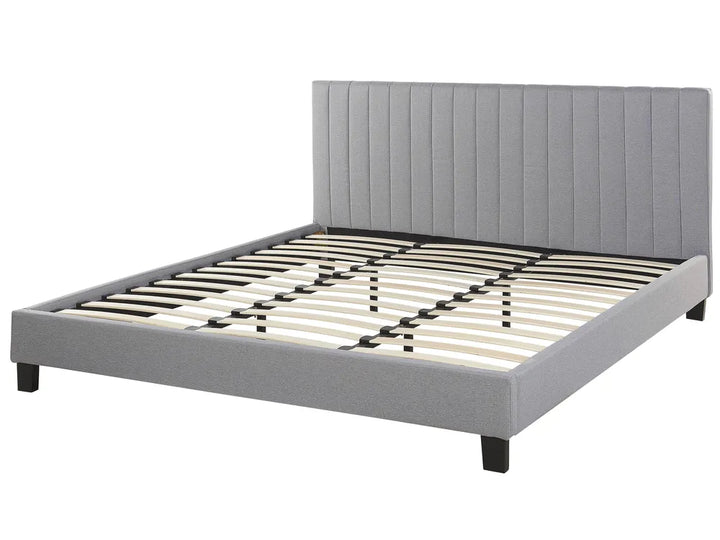 Bed Fabric 180 x 200 cm (EU Super King) Light Grey Odalys