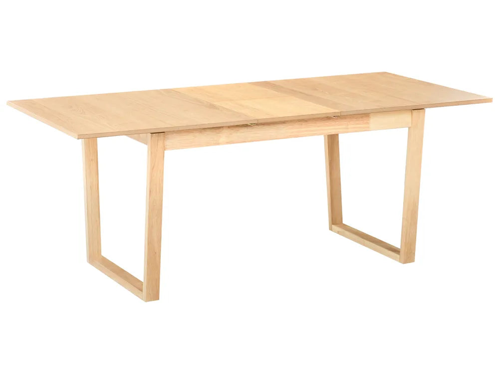 Extending Dining Table Light Ash Wood 160/200 cm 95 cm Baeumel