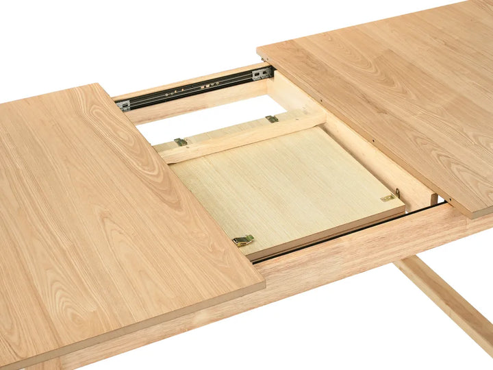 Extending Dining Table Light Ash Wood 160/200 cm 95 cm Baeumel