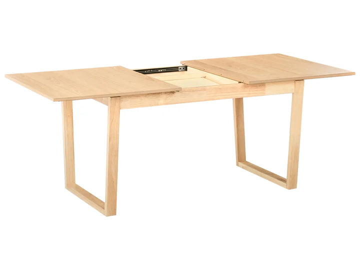 Extending Dining Table Light Ash Wood 160/200 cm 95 cm Baeumel