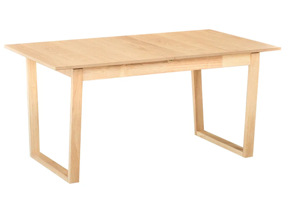Extending Dining Table Light Ash Wood 160/200 cm 95 cm Baeumel