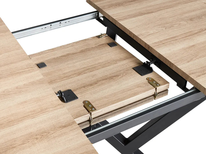 Extending Dining Table Light Brown 160/200 cm 90 cm Seita