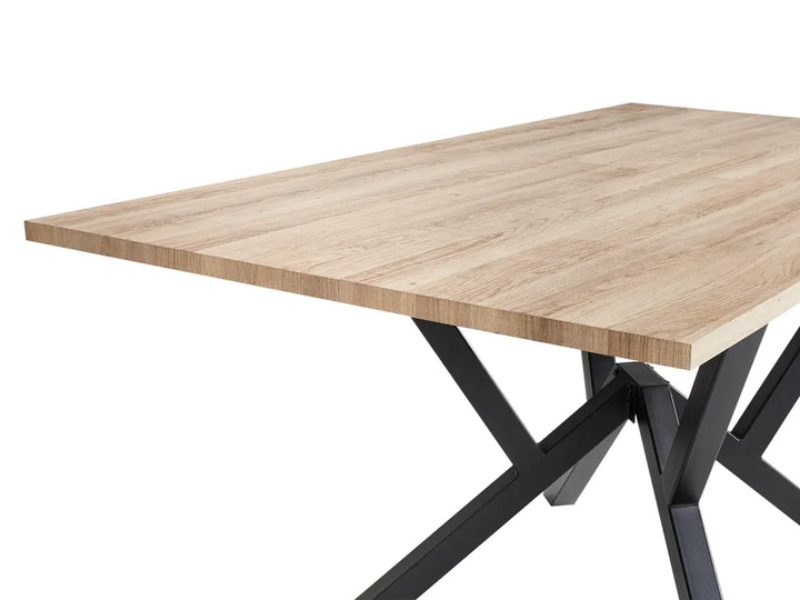 Extending Dining Table Light Brown 160/200 cm 90 cm Seita