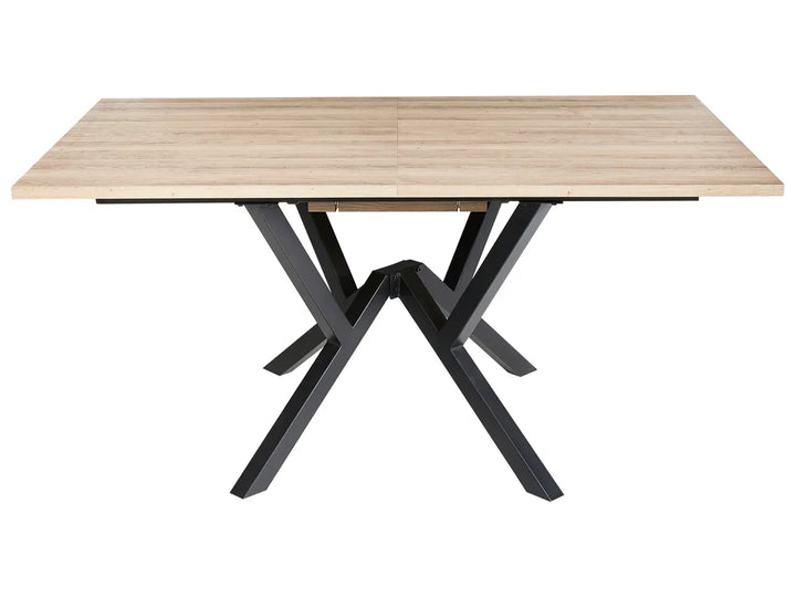 Extending Dining Table Light Brown 160/200 cm 90 cm Seita