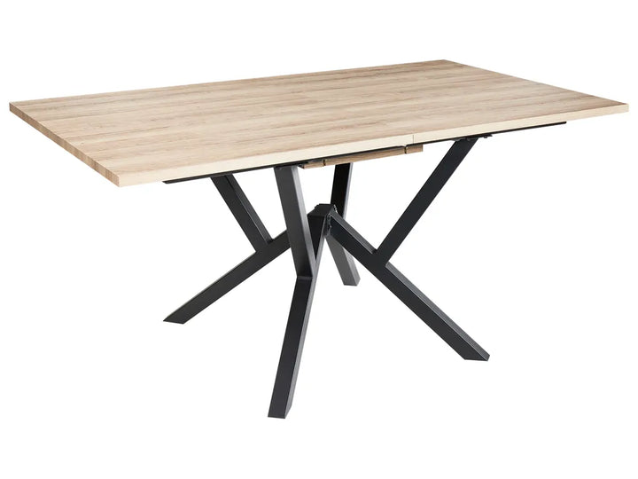 Extending Dining Table Light Brown 160/200 cm 90 cm Seita