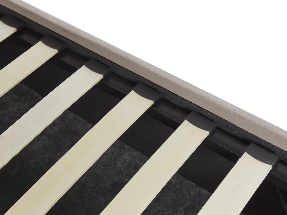 Ottoman Bed Velvet 180 x 200 cm (EU Super King) Taupe Stauton