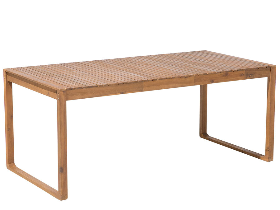 Sassari Garden Dining Table 180 cm 90 cm Acacia Wood Brown