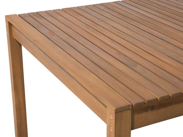 Sassari Garden Dining Table 180 cm 90 cm Acacia Wood Brown
