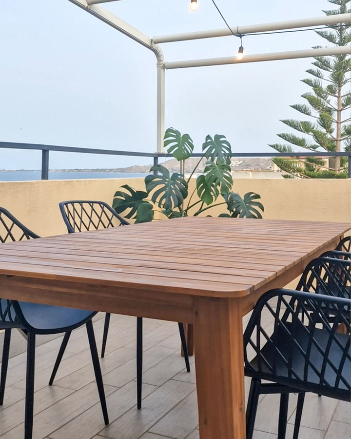 Fornelli Garden Dining Table 180 cm 90 cm Acacia Wood Brown