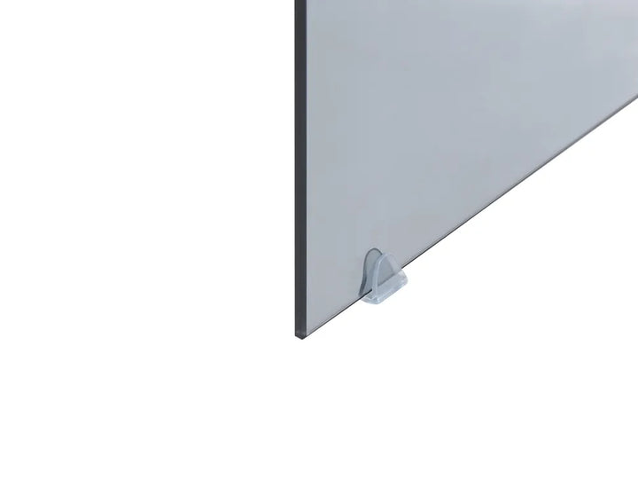 Set of 2 Side Tables Tempered Glass Black Navaro