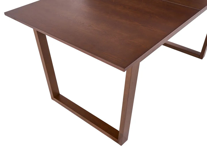 Extending Dining Table Dark Ash Wood 160/200 cm 95 cm Baeumel
