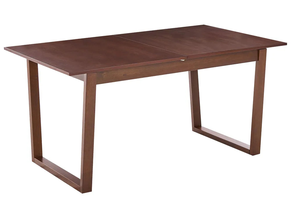 Extending Dining Table Dark Ash Wood 160/200 cm 95 cm Baeumel