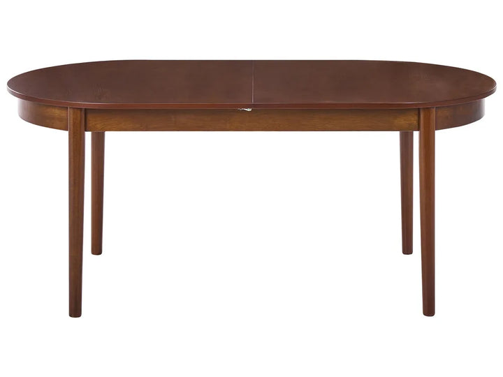 Extending Dining Table Dark Ash Wood 180/220 cm 90 cm Enley