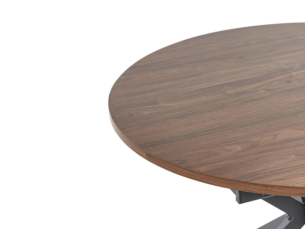 Extending Dining Table Dark Brown 110/140 cm 110 cm Talia