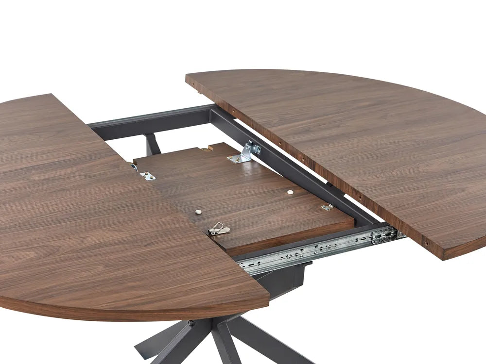 Extending Dining Table Dark Brown 110/140 cm 110 cm Talia