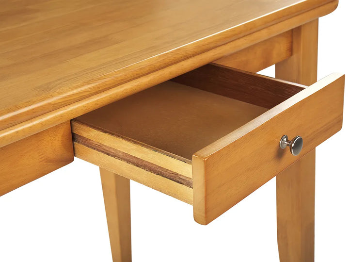 Extending Dining Table Brown 90/120 cm 60 cm Wood Aveon