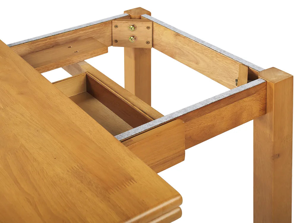 Extending Dining Table Brown 90/120 cm 60 cm Wood Aveon
