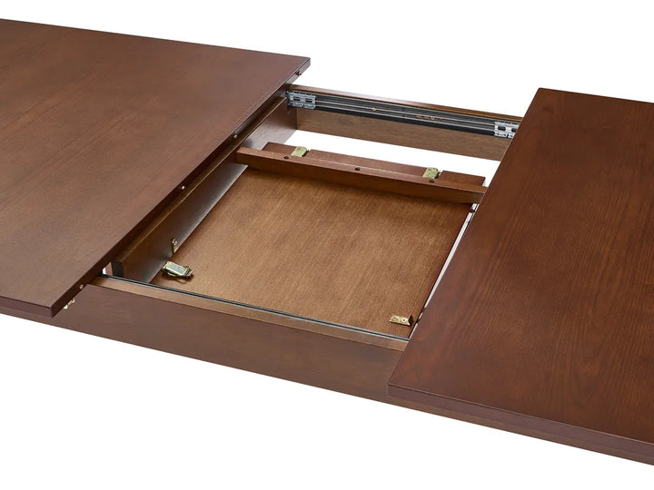 Extending Dining Table DELMAS Dark Ash Wood 160/200 cm 90 cm Landeros