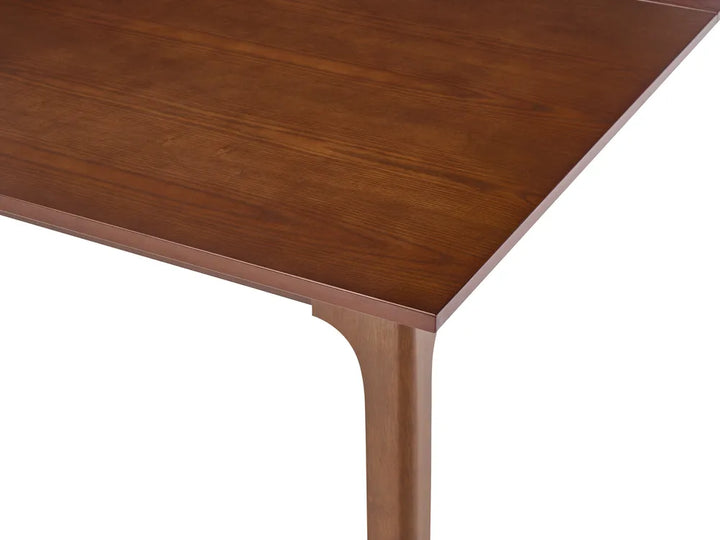 Extending Dining Table DELMAS Dark Ash Wood 160/200 cm 90 cm Landeros