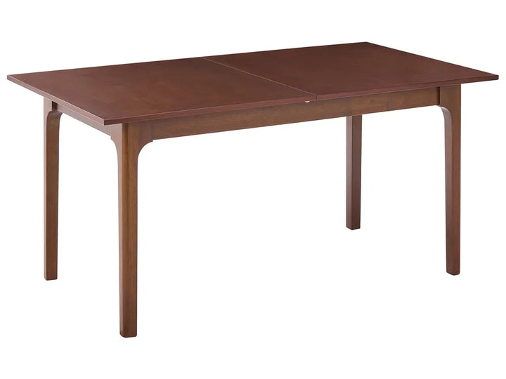 Extending Dining Table DELMAS Dark Ash Wood 160/200 cm 90 cm Landeros