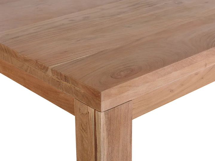 Outdoor Dining Table for 6 Brown 180 cm 90 cm Acacia Wood Barajas