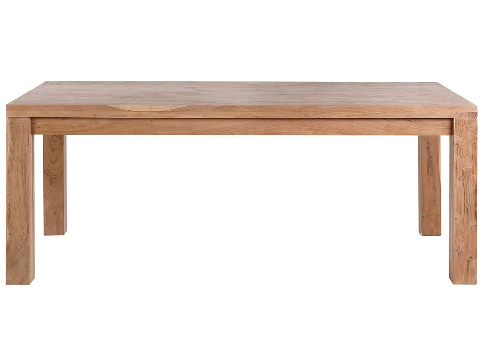 Outdoor Dining Table for 6 Brown 180 cm 90 cm Acacia Wood Barajas