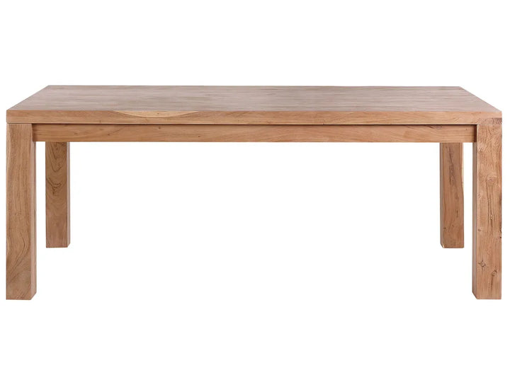 Outdoor Dining Table for 6 Brown 180 cm 90 cm Acacia Wood Barajas