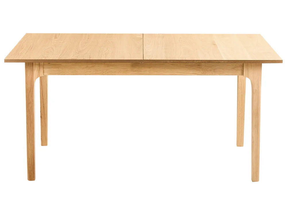 Extending Dining Table Light Ash Wood 160/200 cm 90 cm Landeros