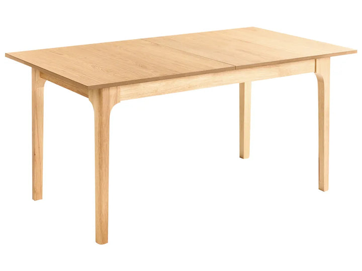 Extending Dining Table Light Ash Wood 160/200 cm 90 cm Landeros
