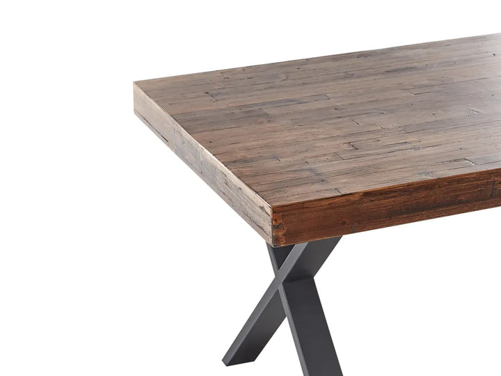 Dining Table Dark Brown 180 cm 90 cm Pine Wood Jolynn