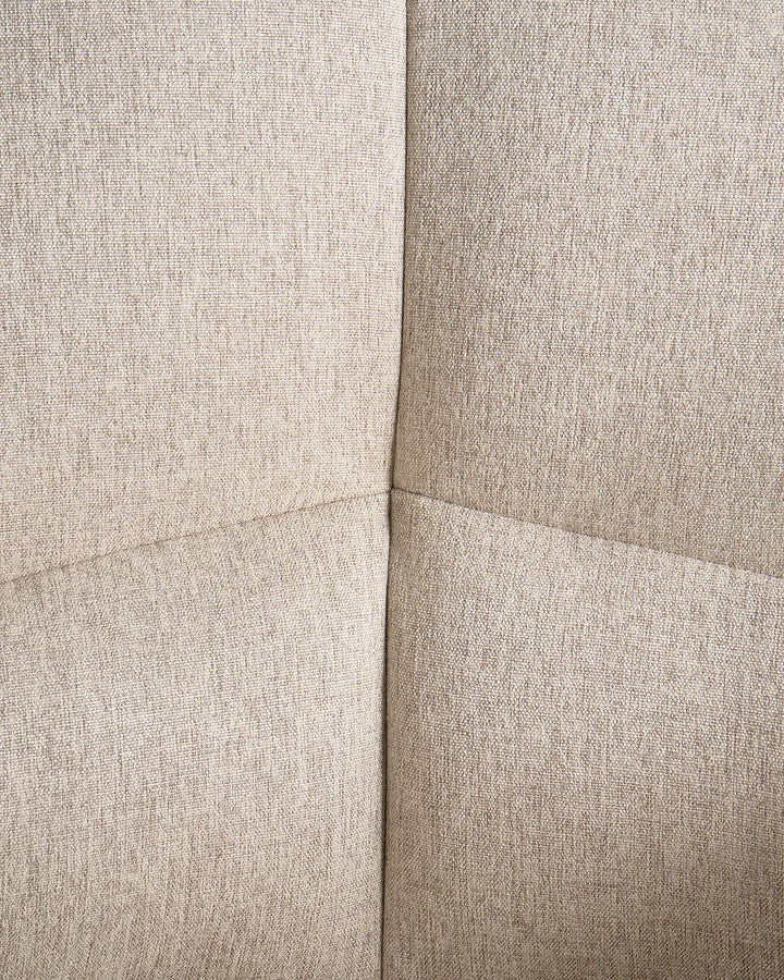 Set of 2 Dining Chairs Faux Linen Beige Brea