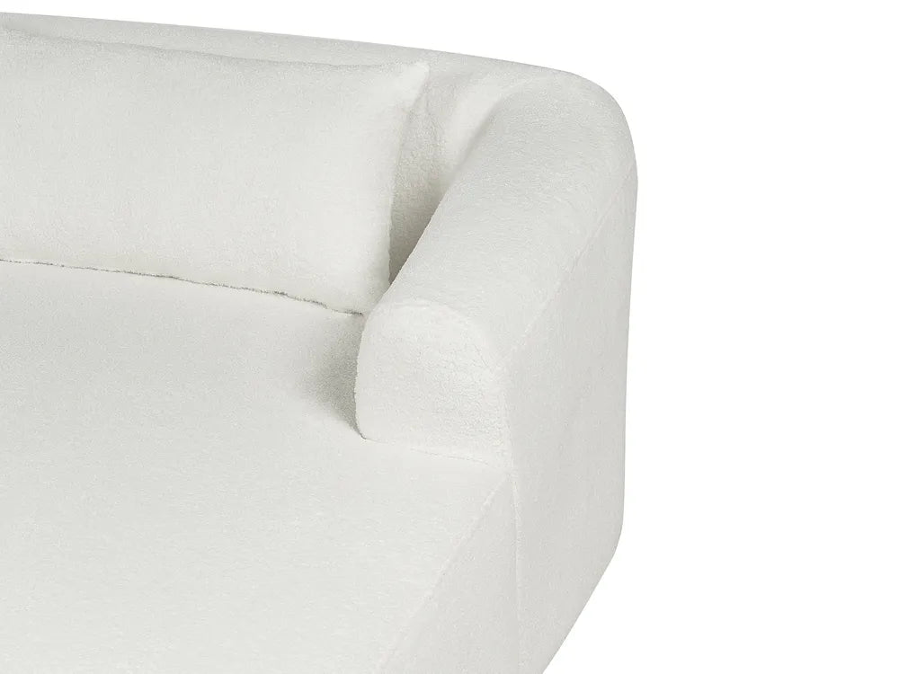 Corner Sofa 3 Seater Boucle Off-White Right Hand Cylar