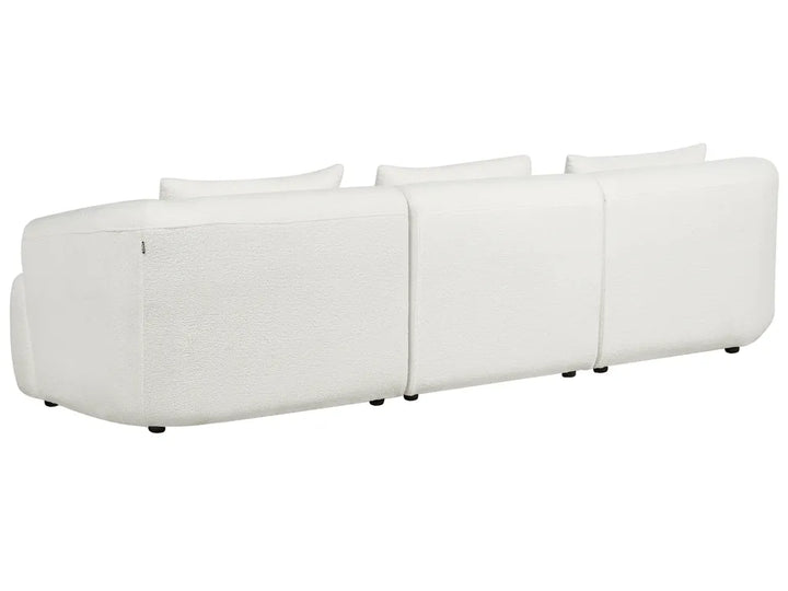 Corner Sofa 3 Seater Boucle Off-White Right Hand Cylar