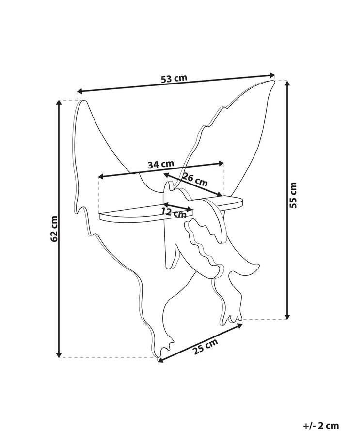 Wall Shelf 62 cm Light Green Melo