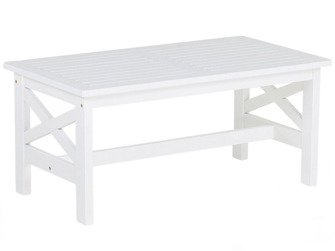 Baltic Garden Dining Table 55 cm 100 cm Acacia Wood White