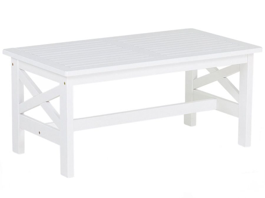 Baltic Garden Dining Table 55 cm 100 cm Acacia Wood White