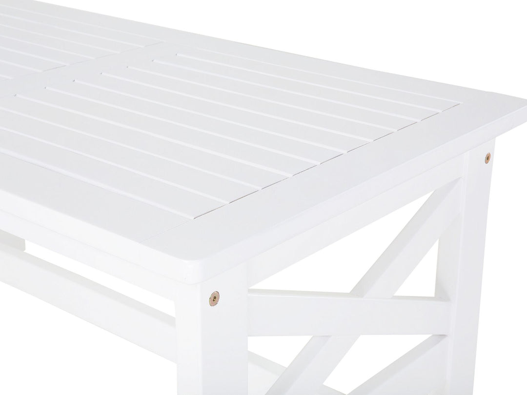 Baltic Garden Dining Table 55 cm 100 cm Acacia Wood White
