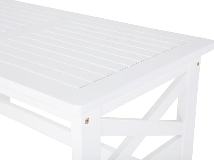 Baltic Garden Dining Table 55 cm 100 cm Acacia Wood White