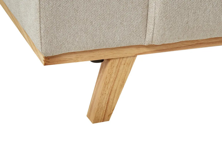 Corner Sofa 3 Seater Fabric Beige Left Hand Odriscoll