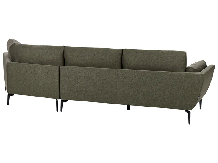 Sofa 3 Seater Fabric Dark Green Turner