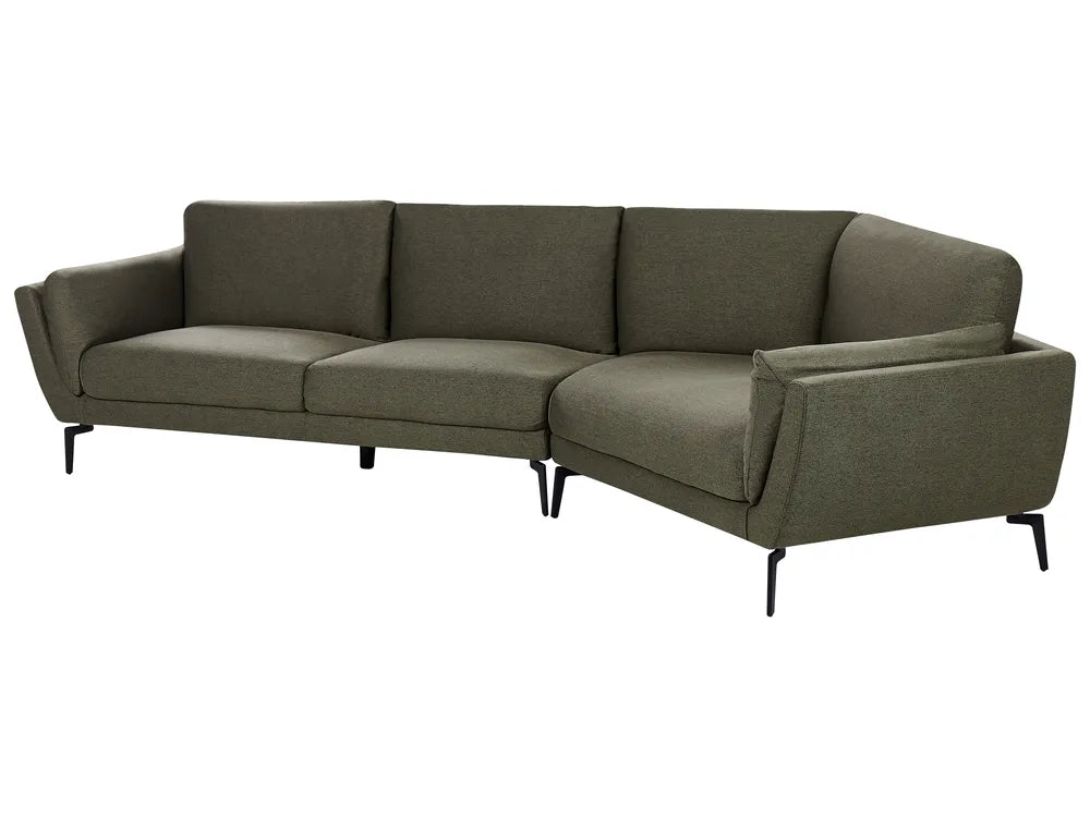 Sofa 3 Seater Fabric Dark Green Turner