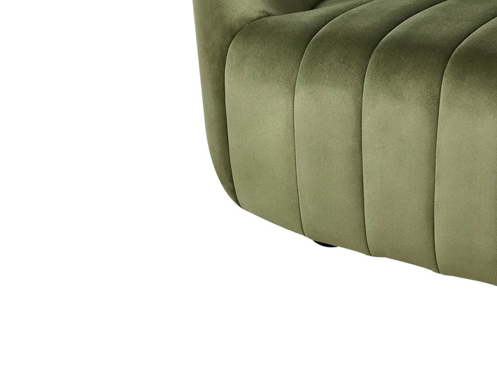 Sofa 3 Seater Velvet Dark Green Annalissa